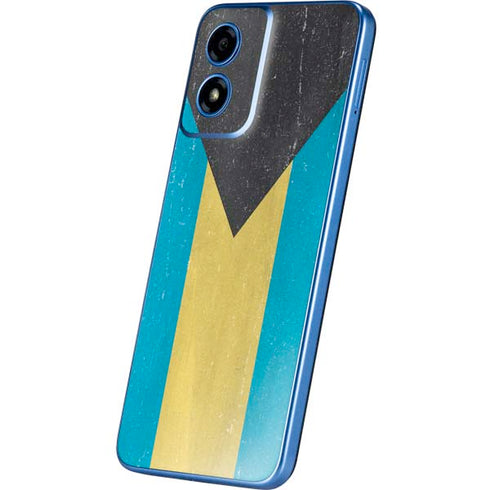 Bahamas Flag Distressed Moto G Play 4G (2024) Skin